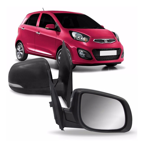 Retrovisor Picanto 2012 2013 14 2015 C/ Pisca