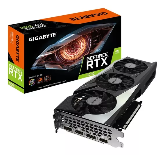 Placa De Video Gigabyte Nvidia Rtx 3050 Gaming Oc 8gb Full