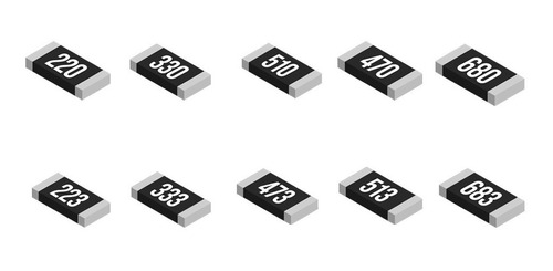  10 Resistencias Superficial Smd 0402 De 22 A 1m Ohms 62mw 