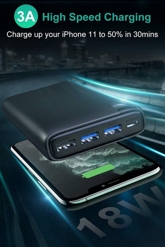 Cargador Portátil 26800mah Ultra Alta Capacidad 18w Pd Usb C