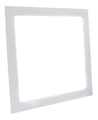 Kit 2 Painel Plafon Led 18w Quadrado Embutir Branco Frio