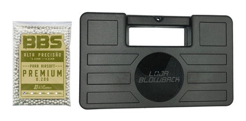 Bbs 0.20g Airsoft 1000 Un Bolinha Munição + Maleta Blowback