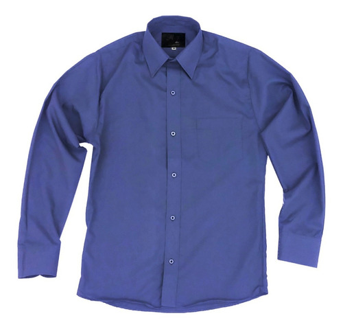 Camisa De Vestir Para Adulto Azul Rey 34 A 42