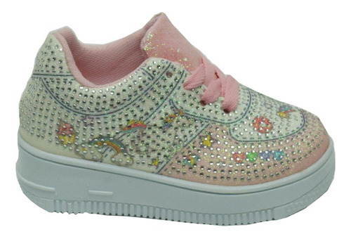 Tenis Infantil Unicornios Brillos Rosa, Multico Mod: 26 1035