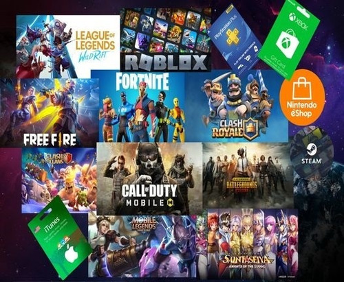 Imagen 1 de 1 de Recargas Free Fire Mobile Legends Fortnite Movistar Digitel