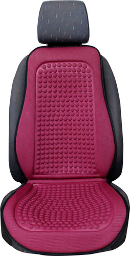 Respaldo Cubre Asiento Rojo Individual Ergonómico Masaje