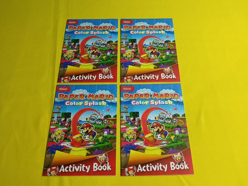 Libro Para Colorear Paper Mario Color Splash Nintendo