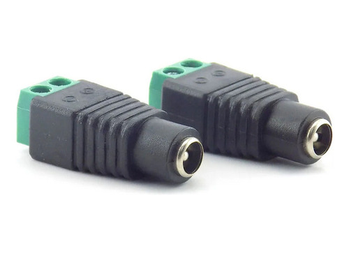 10 Pares Conector Jack Y Plug Corriente 5.5x2.1mm Led Cctv
