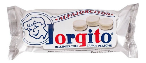 Alfajor Mini Jorgito Blanco Dulce De Leche X6 Unidades