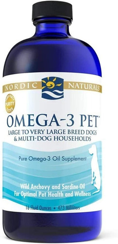 Nordic Naturals Omega 3 Pet Aceite Pescado Para Perros 473ml