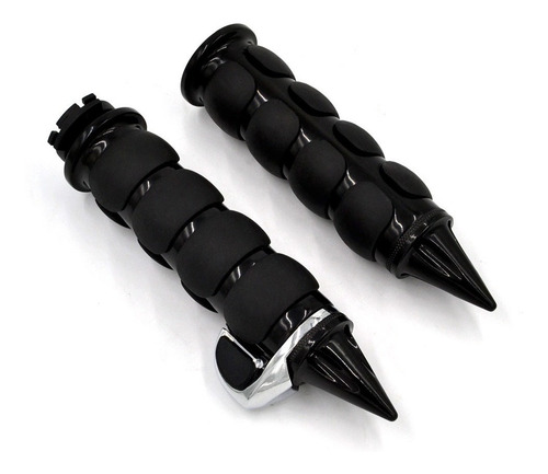 Puños Grips Con Descanso Para Moto Harley Yamaha Honda 1 In