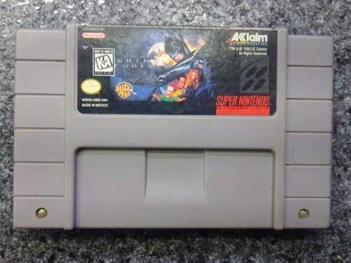 Video Juego Batman Forever Para Super Nintendo Original 