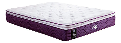 Colchón King Size Sealy New Manchester Color Violeta Oscuro