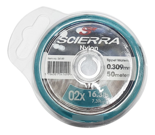 Nylon Tippet Scierra Pesca 50 Metros 02x 0.309mm #54149