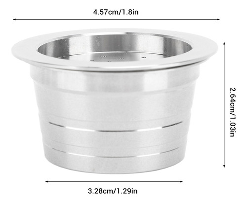 Cápsula De Café Reutilizable De Acero Inoxidable 304