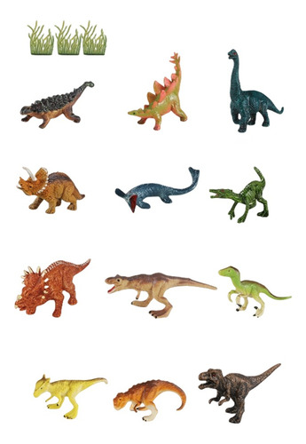 Juguetes De Dinosaurio De Plástico 32 Piezas Figura Jurásico