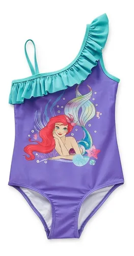 Traje De Baño Para Niña De Ariel Sirenita De Disney