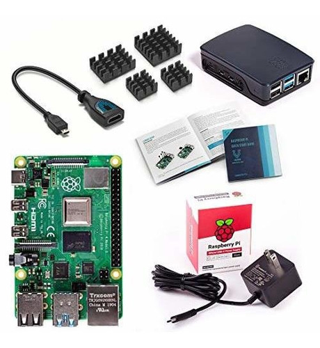 Vilros Raspberry Pi 4 Model B Basic Starter Kit Con Estuche 