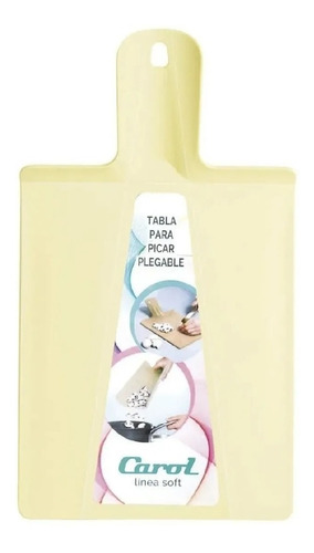 Tabla Picar Carol Plegable Flexible 26x29,5 C/ Mango Pastel