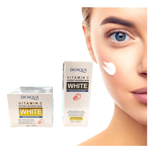 Kit Bioaqua Vitamina C Suero + Crema Facial Kit Aclarante