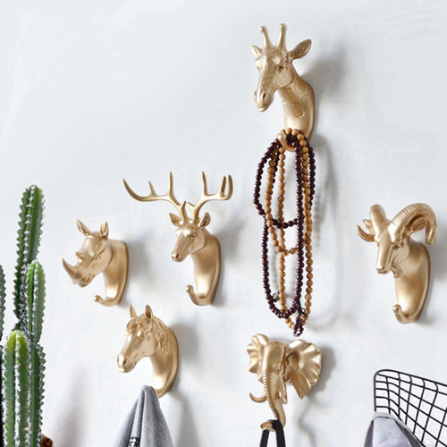 Colgador De Pared M4 Con Ganchos Para Animales, Abrigos Y Go
