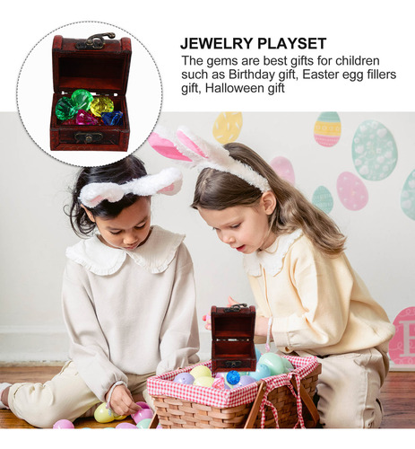 1 Juego De Juguetes Con Gemas Preciosas, Joyas, Manualidades