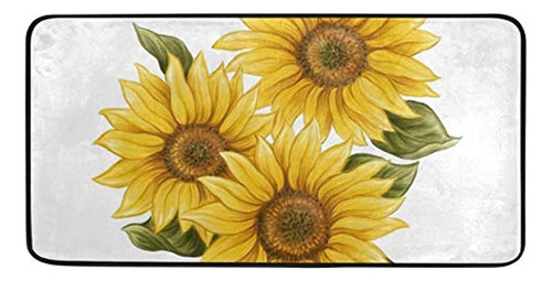 Tapetes Decorativos Con Diseño De Girasol