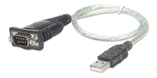 Imagen 3 de 6 de Cable Adaptador Usb A Serie Rs232 Db9 Manhattan