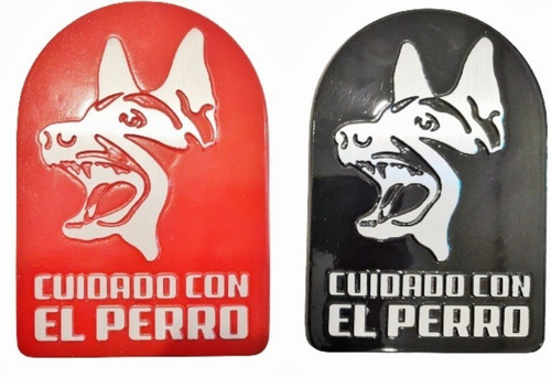 Señal Imagen  Cuidado Con El Perro Alum Entrada Puerta