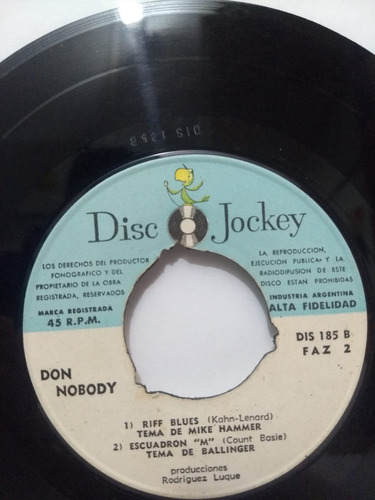 Don Nobody - Robo En Sunset 77´ - Vinilo Single 7 -