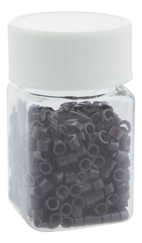 400 Rings Beads Para Dreadlocks Extensiones De Cabello Negro