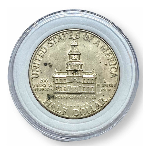 Moneda Medio Dólar 1976 Jhon F Kennedy U.s.a. Encapsulada (Usado)