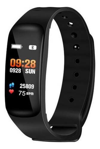 Reloj Inteligente Bluetooth Smartwatch Suono N6 Pulsera Color de la caja Azul Color de la malla Negro