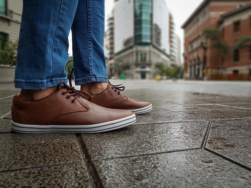 Zapatillas Zapato De Vestir Cuero Hombre Urbanas