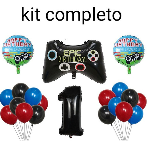 Kit De Globos Play Station Joystick  