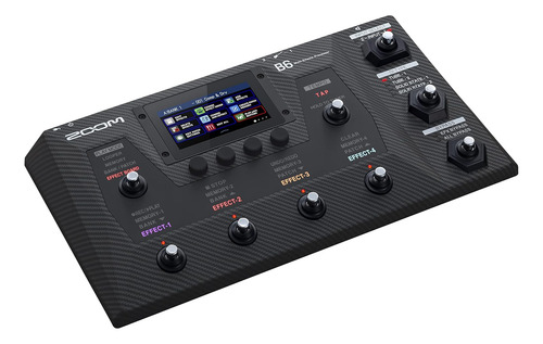 Procesador Multiefectos Zoom B6 Bass Con 4 Cajas Di, A/b...