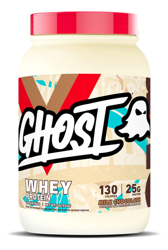 Ghost 100% - Protena De Suero De Leche En Polvo, 2 Libras, M