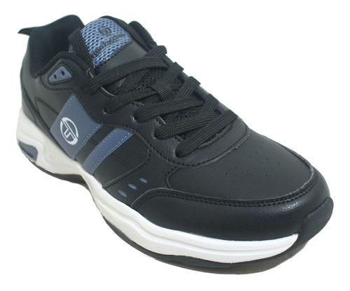 Zapatilla Sergio Tacchini Tenis Negro/petroleo Hombre Deporf