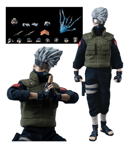 Boneco Kakashi Threezero Naturo Uzumaki Action Figure Itachi