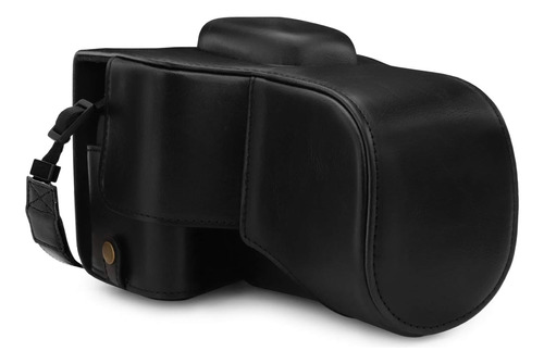 Funda Para Canon Eos Rebel T7/2000d Megagear Cuero Black