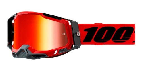 Óculos 100% Racecraft 2 Red + Lente Cristal Novo