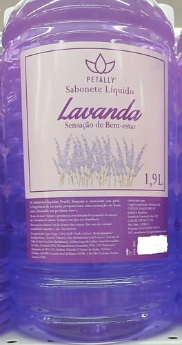 Sabonete Liquido Aroma 1 Erva Doce 1capim Limão 1,9l Petally