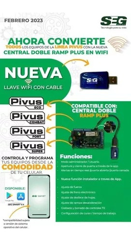 Kit Pivus Combat Duo 0.75 127v Con Llave Wifi Seg