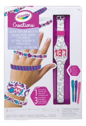 Reloj Para Colorear Crayola Color Your Own Watch Edad 8