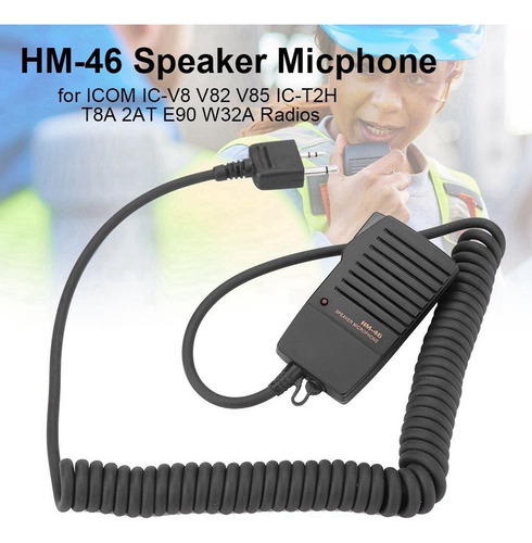 Micrófono Con Altavoz Portátil 4x Para Ic-v8 V85 V82 Ic-t2h