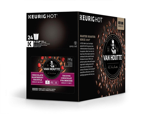 Van Houtte Frambuesa Trufa De Chocolate Café, K-cup Bolsita