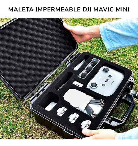 Imagen 8 de 8 de Maleta Para Drone Dji Mavic Mini 2 Resistente Al Agua