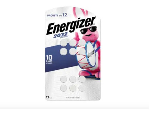 Pilas Energizer Lithium Tipo Cr2032 (12piezas)