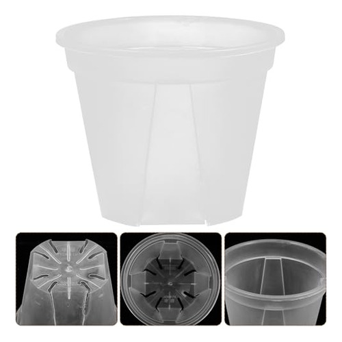 Macetas Transparentes Redondas 15 Cm Para Bebé Y Suculentas