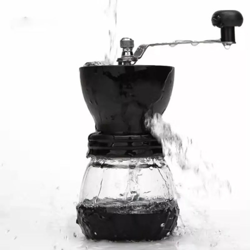 Molinillo De Cafe Manual De Ceramica + Frasco Para Granos